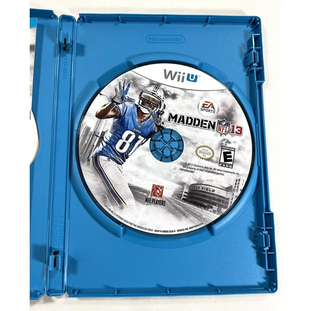 Madden NFL 13 Nintendo Wii U 2012  EA SPORTS Complete with Manual Tested